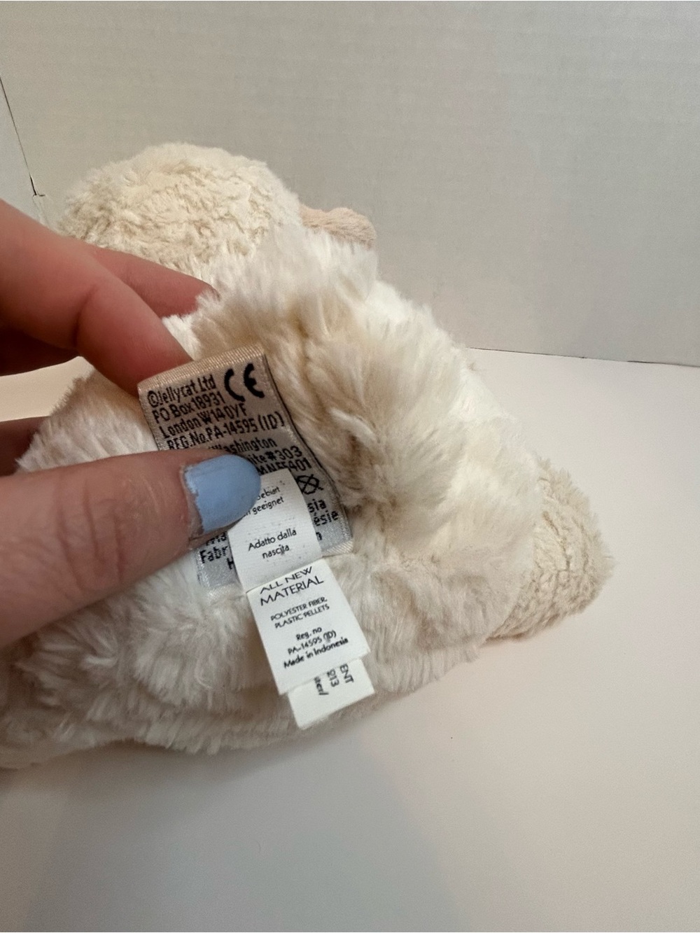 Jellycat Cream & Beige Lamb Plush Toy - Picture 8 of 9